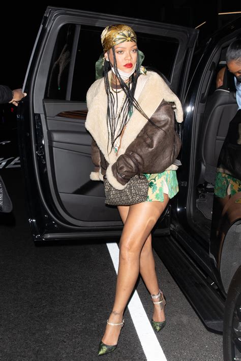 Rihanna Adds ’70s Hermès To Her Noughties Mini Skirt.